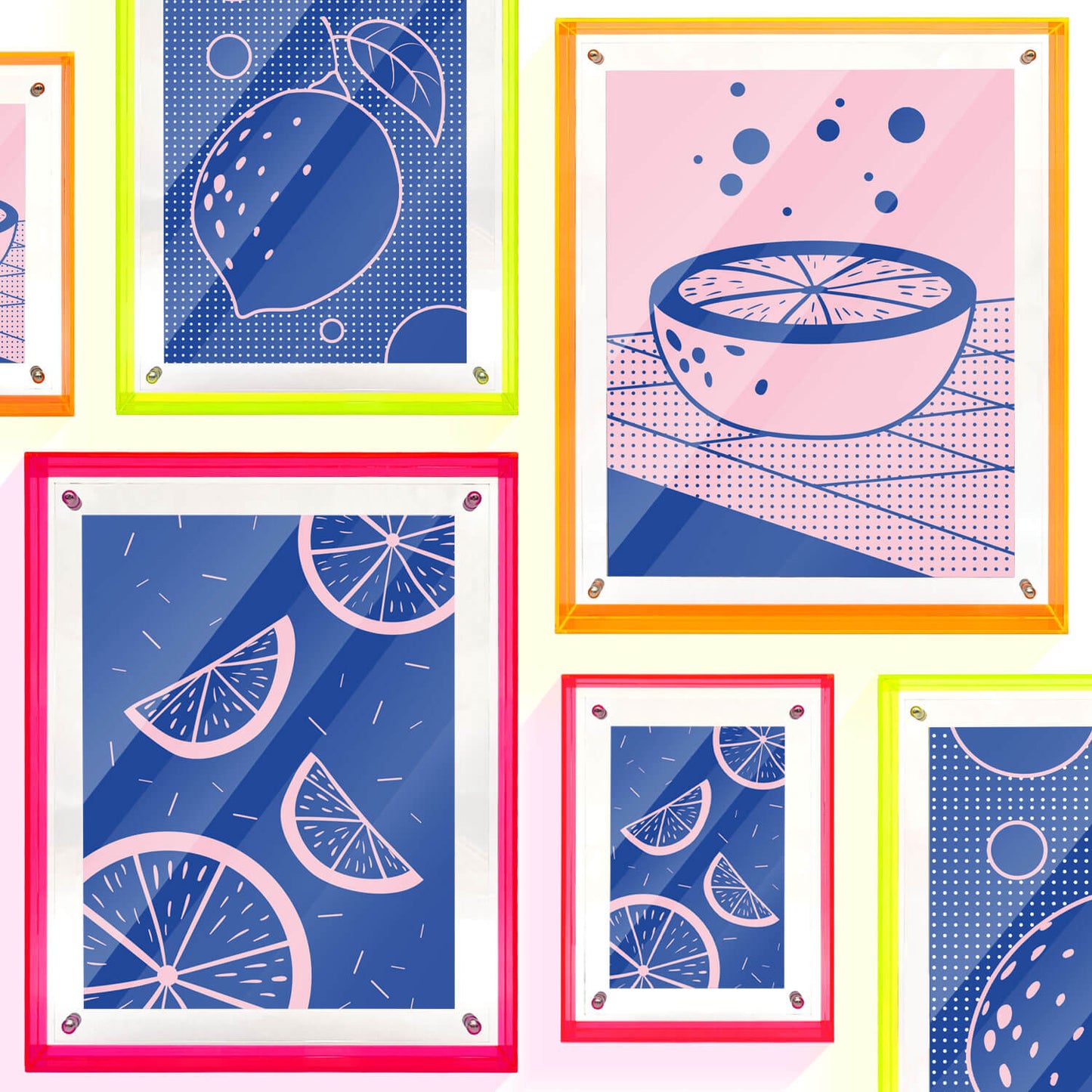 Mea Living Bilderrahmen Acryl neon orange