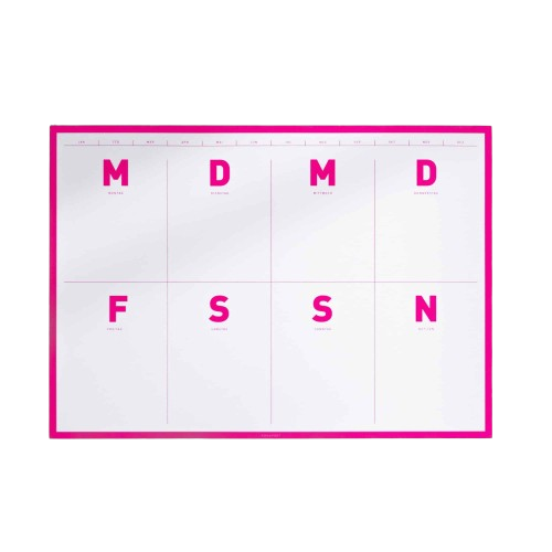 Fox & Poet Planer A4 pink