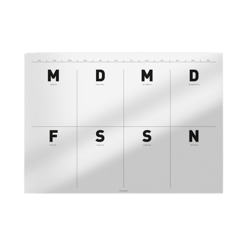 Fox & Poet Planer A4 black & white