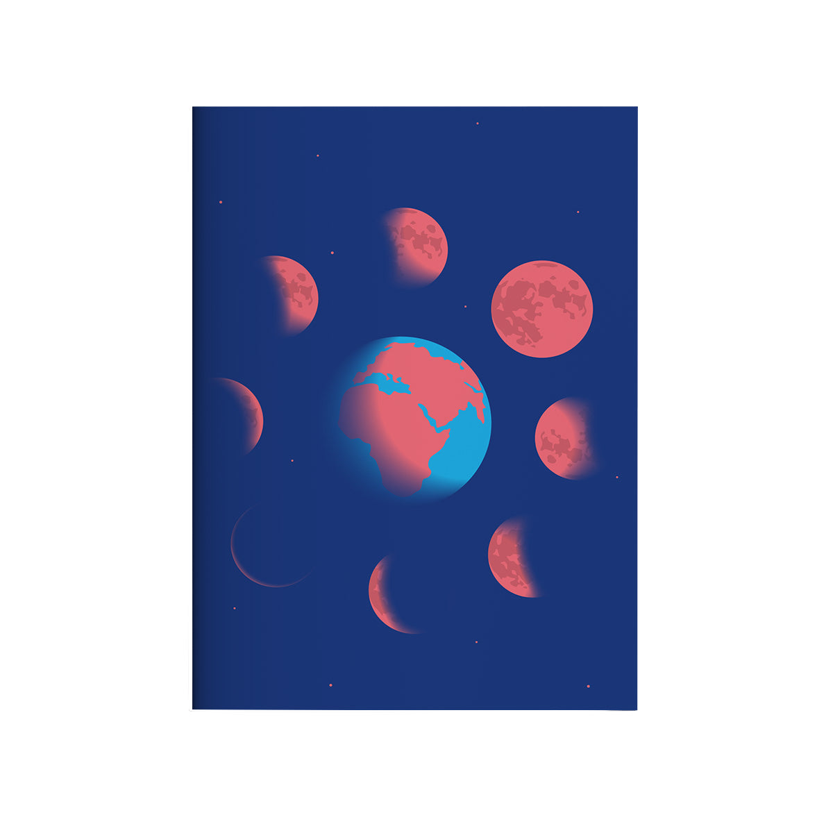 Nobis Design Notizheft A5 Moonphases