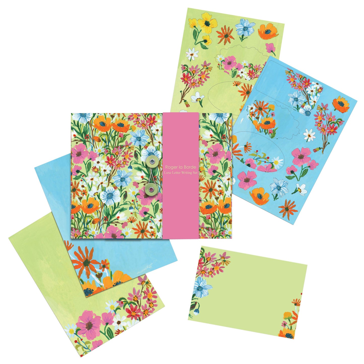 Roger la Borde Briefpapier-Set Flowers
