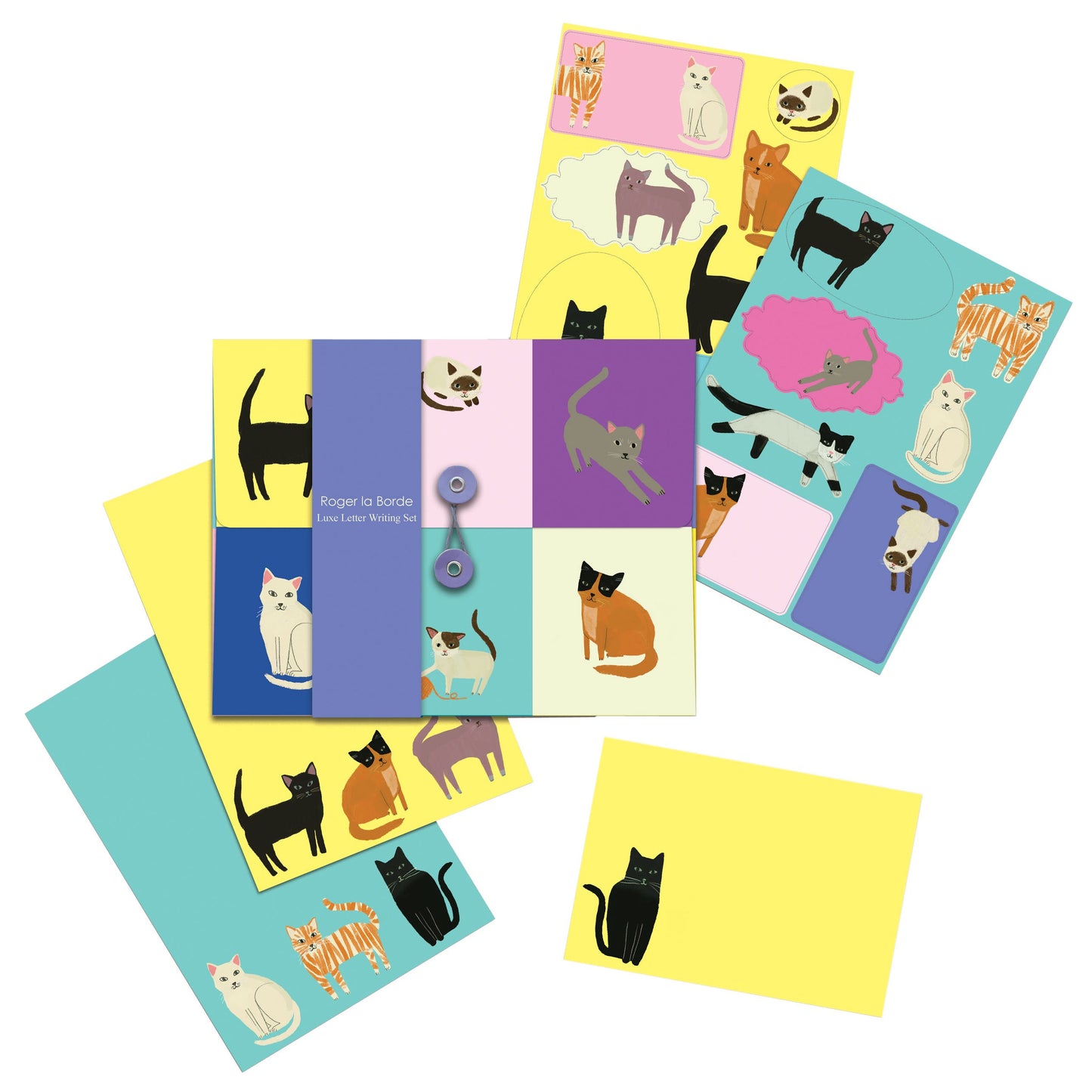 Roger la Borde Briefpapier-Set Cats