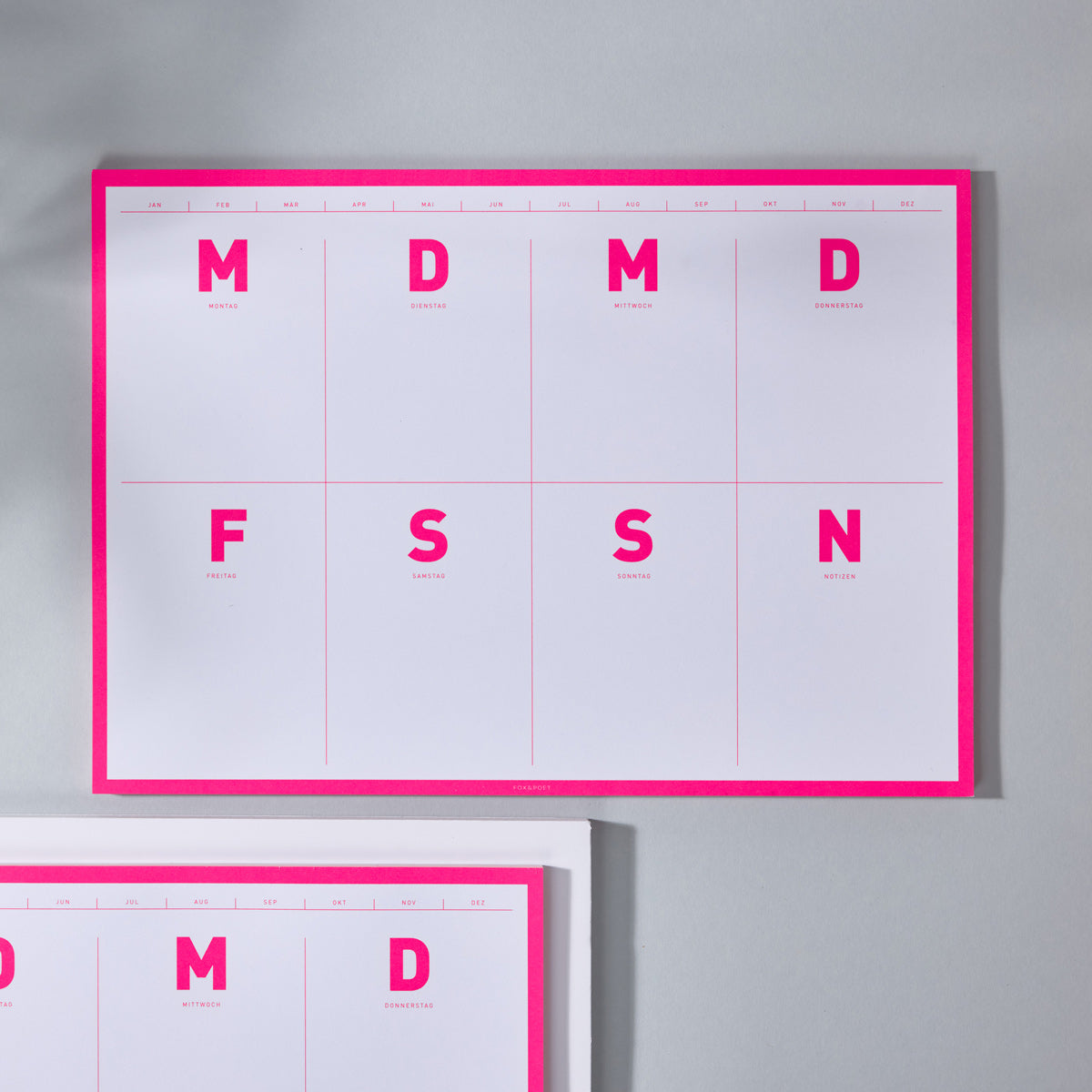 Fox & Poet Planer A4 pink