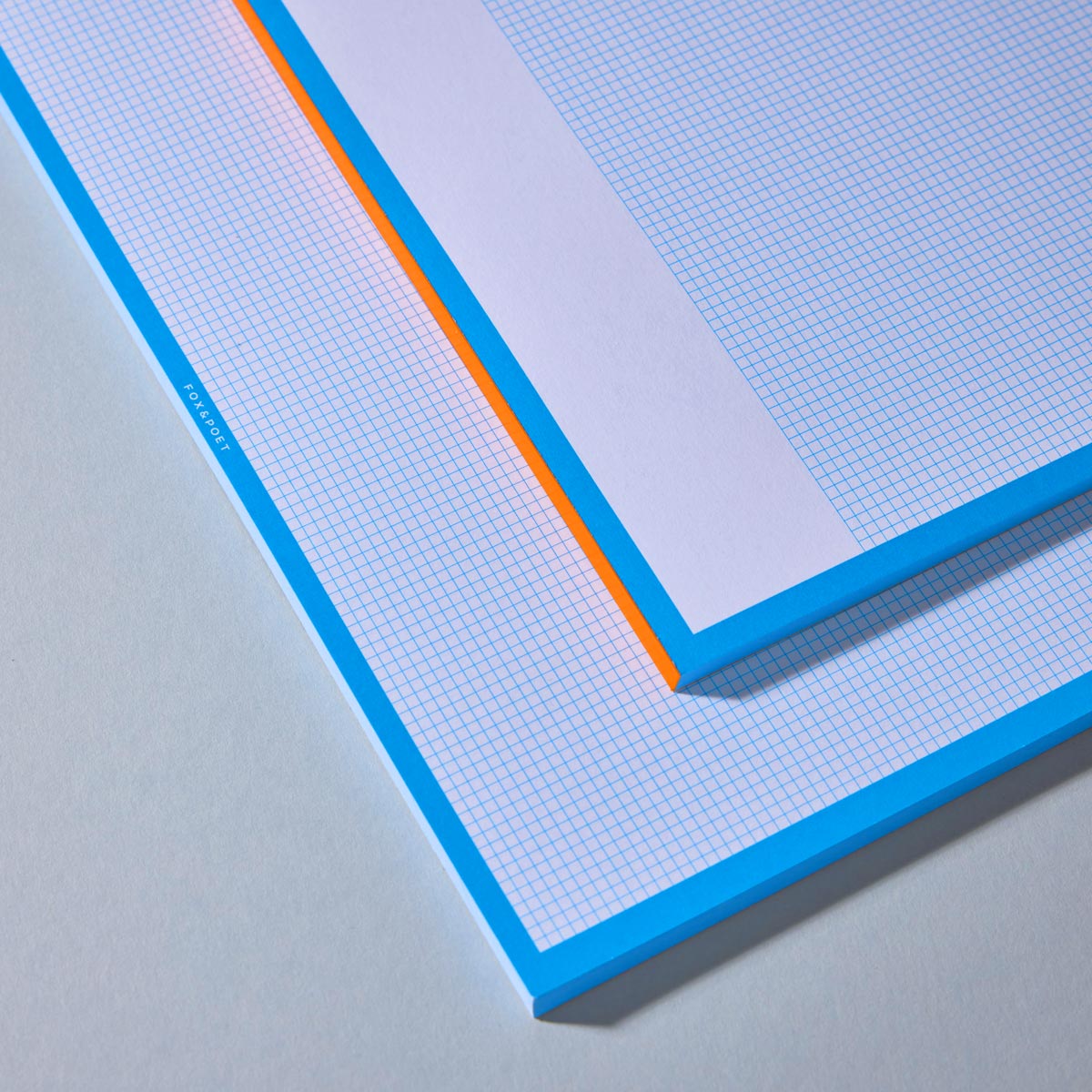 Fox & Poet Notizblock A4 blau