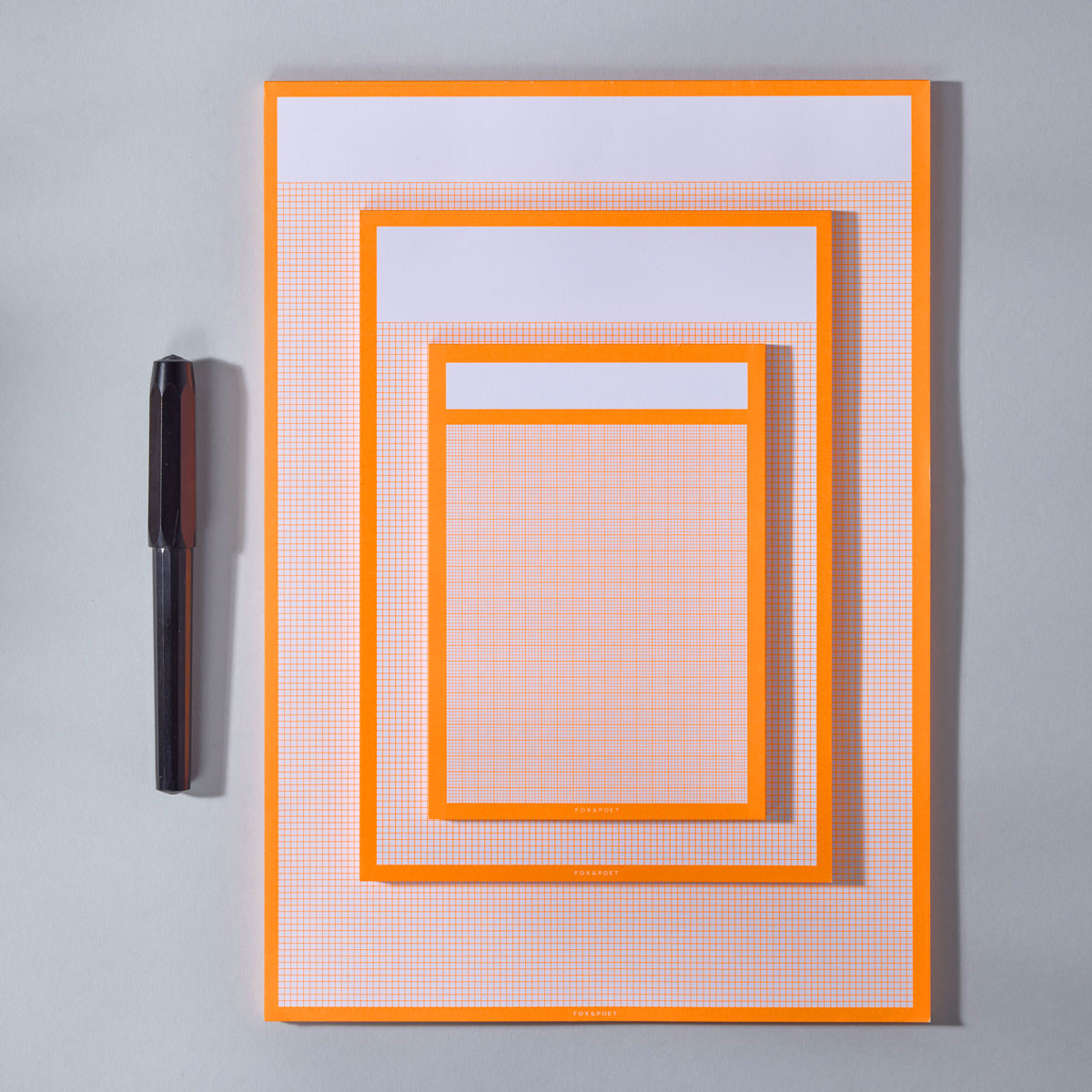 Fox & Poet Notizblock A4 neon