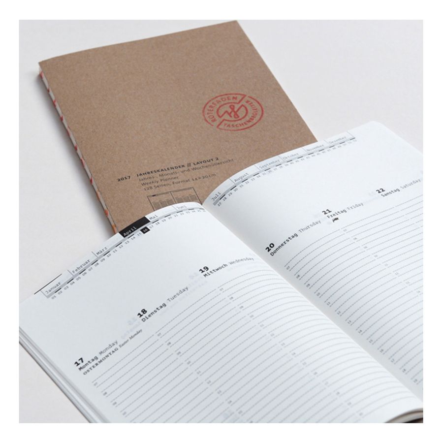 Roterfaden Kalender 2026 A5
