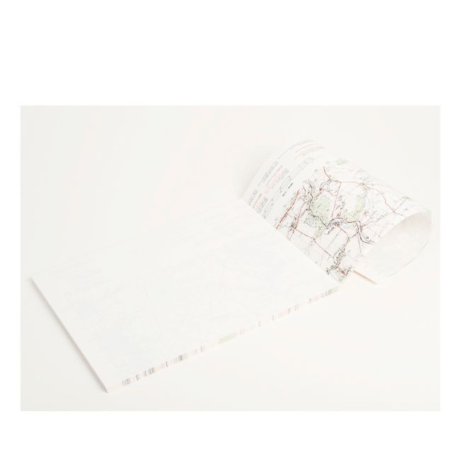 Direktrecycling Landkarten-Notizblock