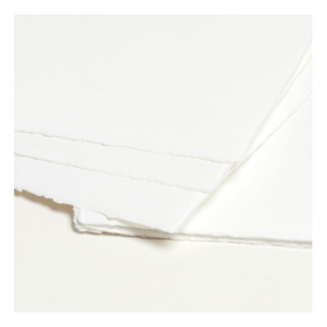 MaySpies Bütten Klappkarten weiß