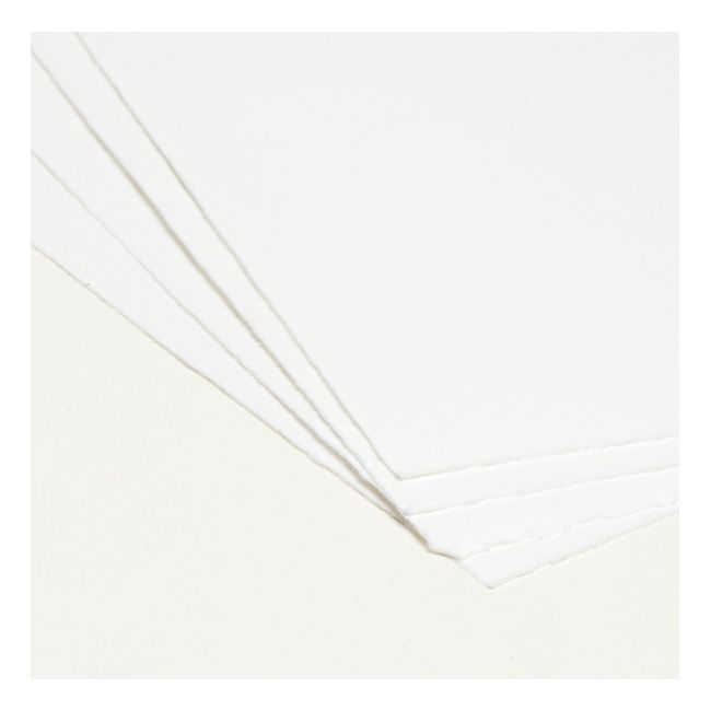 MaySpies Bütten Klappkarten weiß