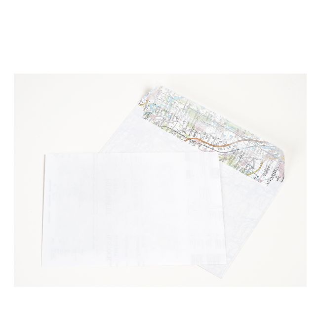 Direktrecycling Landkarten-Kuverts