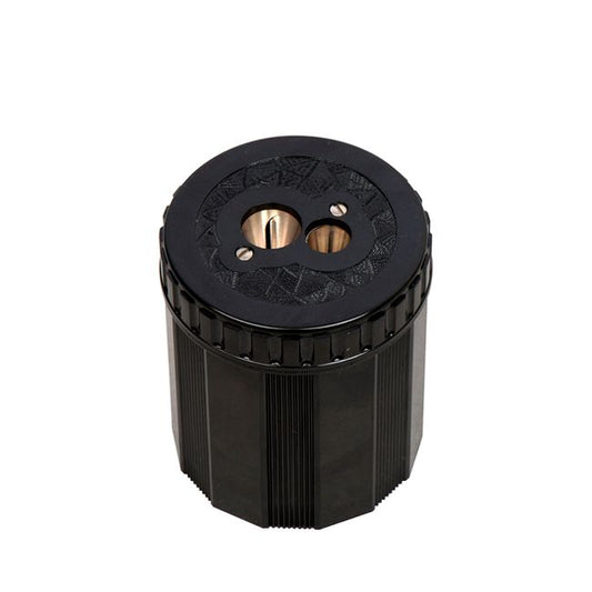 Dux Doppeldosenspitzer Bakelit schwarz