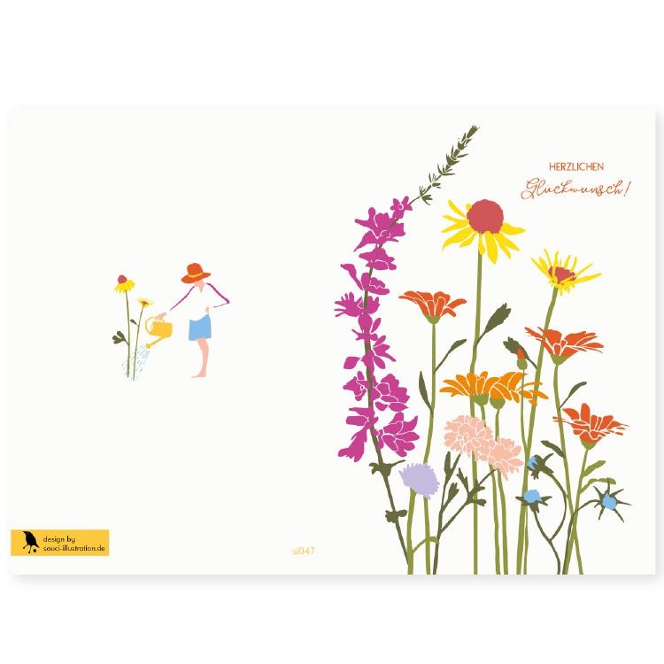 Souci Grußkarte Herzlichen Glückwunsch