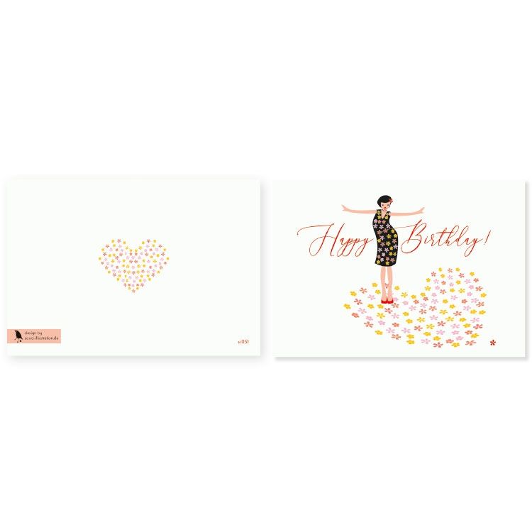 Souci Grußkarte Happy Birthday