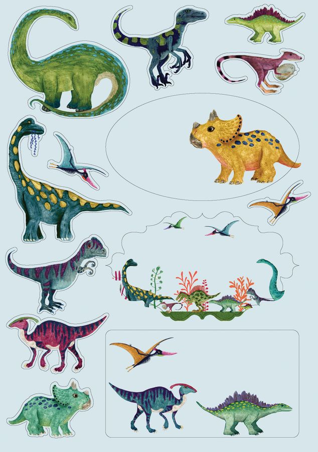 Roger la Borde Briefpapier-Set Dino