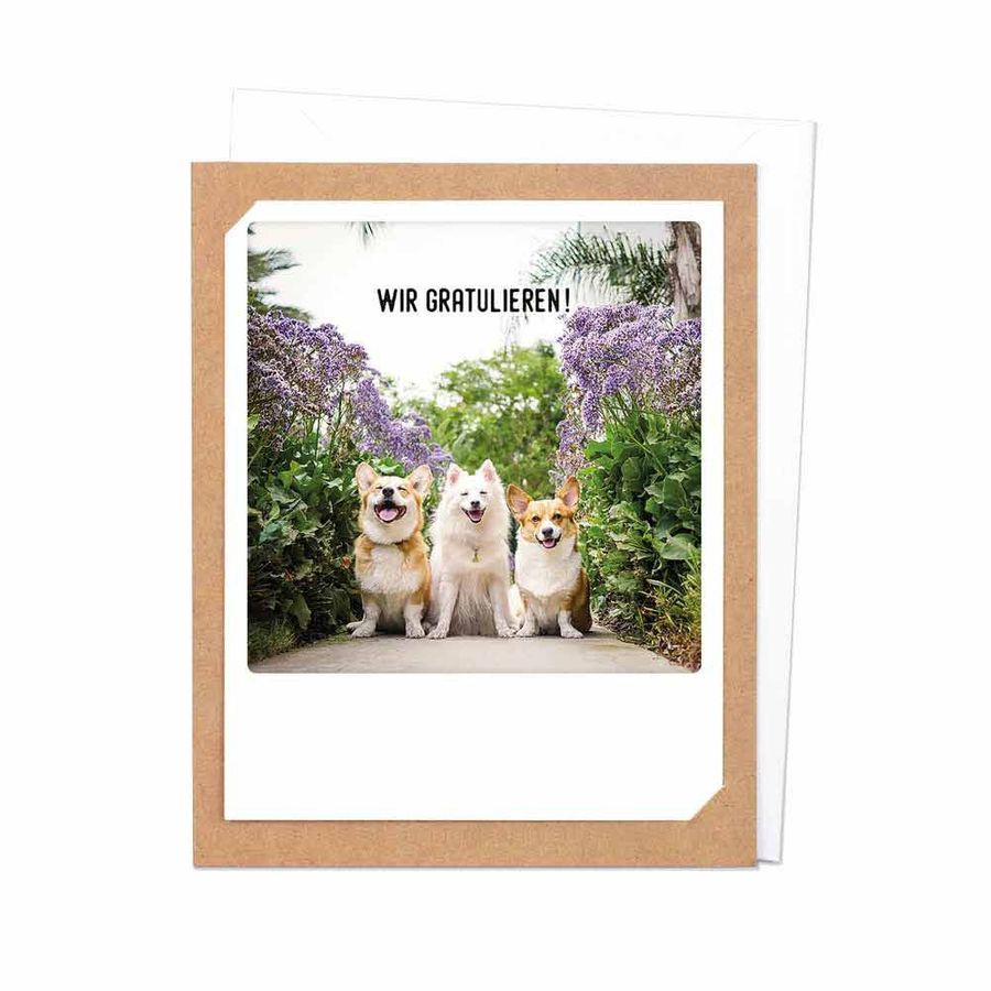 Pickmotion Grußkarte Wir gratulieren