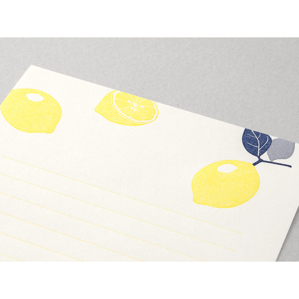 Midori Briefpapier Set Lemon
