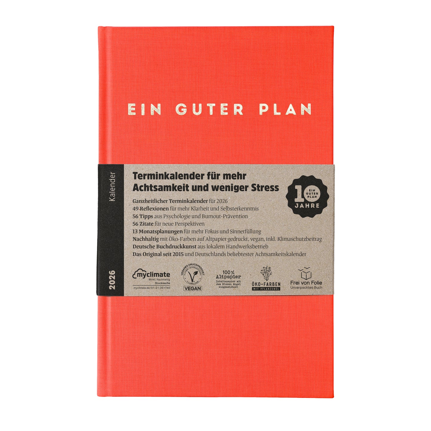 Ein guter Plan Kalender 2026 Koralle