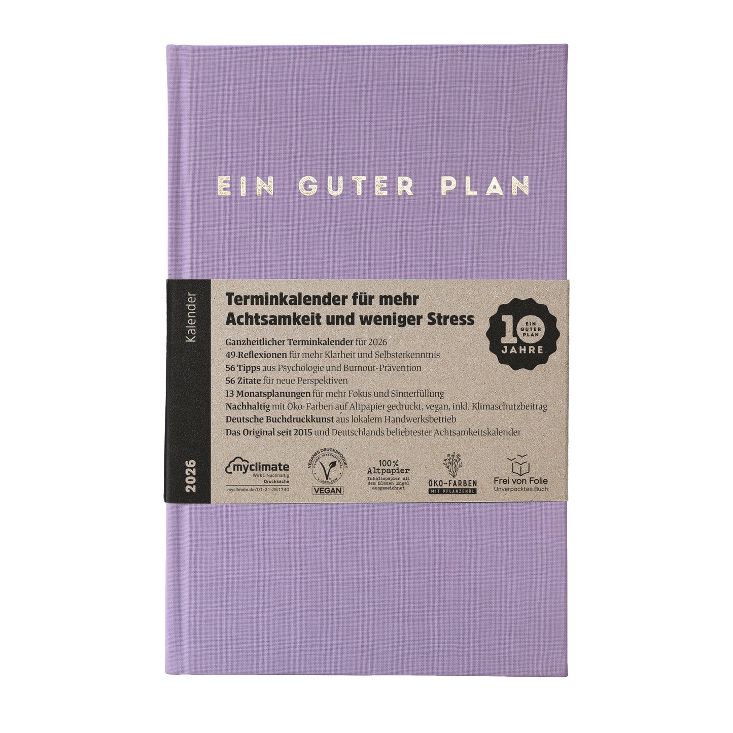 Ein guter Plan Kalender 2026 Lavendel
