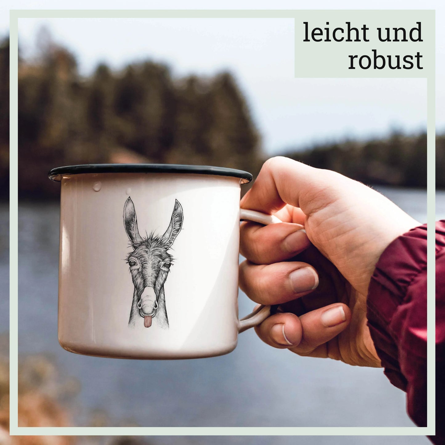 Ligarti Emaillebecher Lore