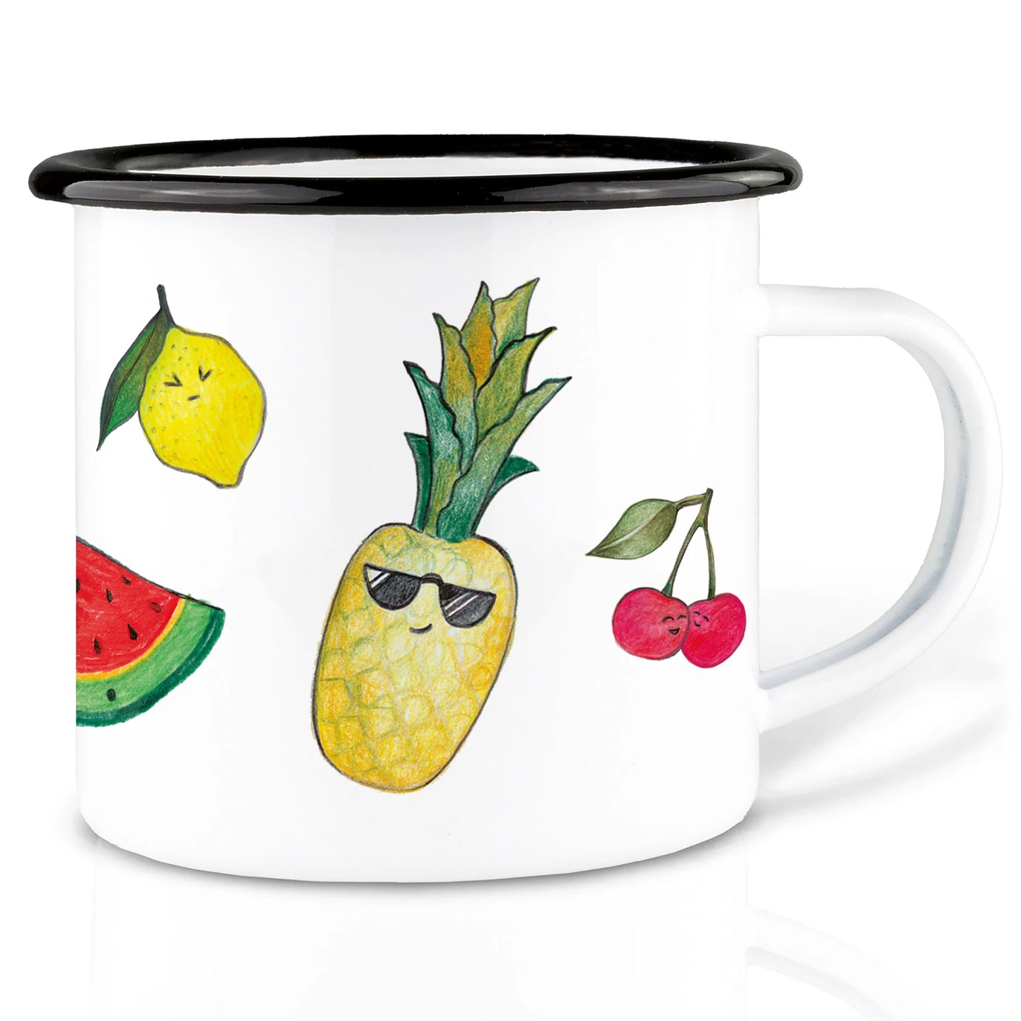 Ligarti Emaillebecher Obstsalat