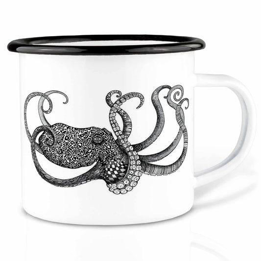 Ligarti Emaillebecher Oktopus