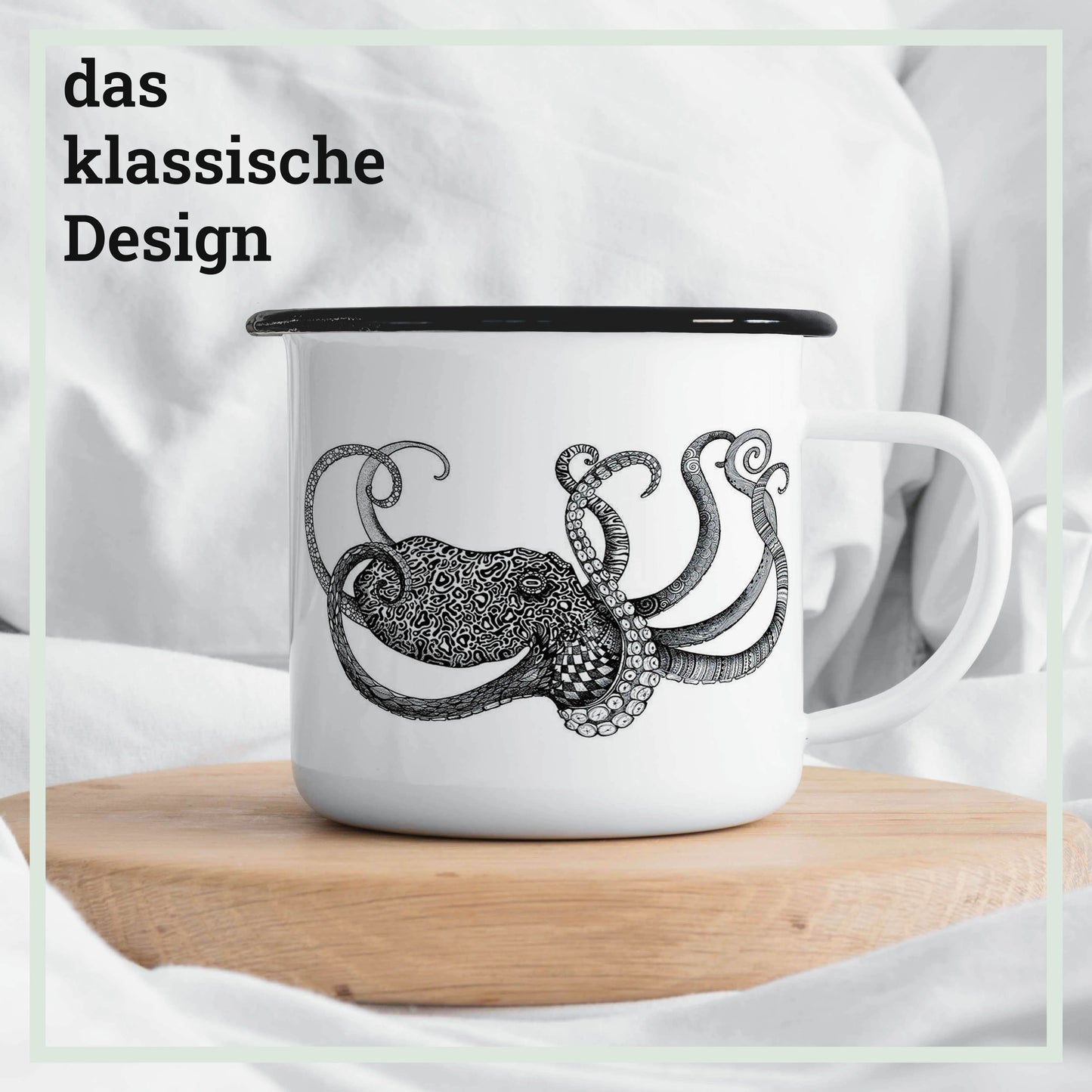 Ligarti Emaillebecher Oktopus