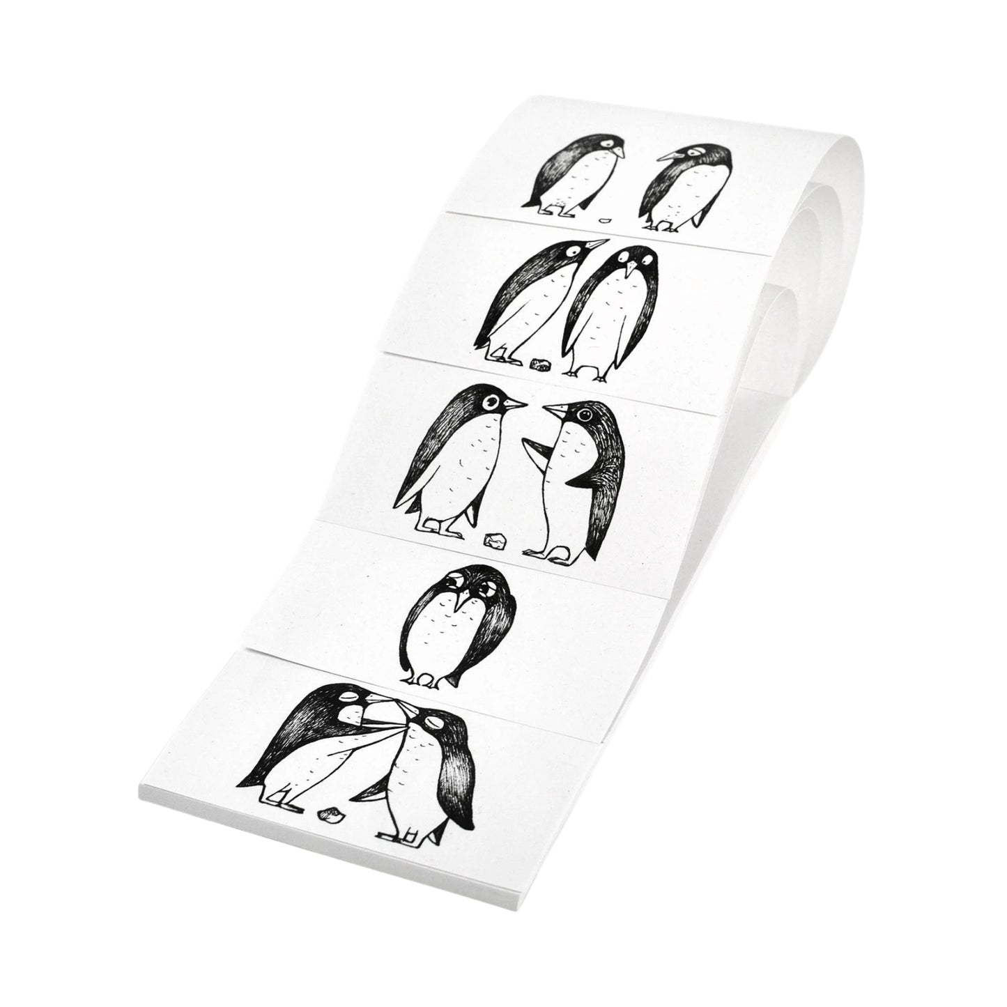 Ligarti Notizblock Pinguin Love Story