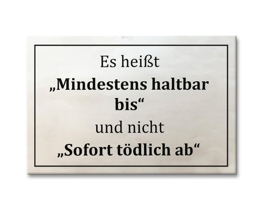 Seltmann Magnet "Mindest haltbar bis"