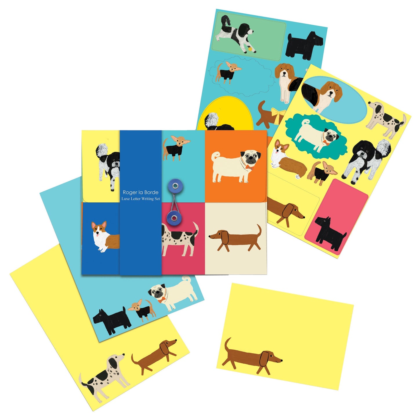 Roger la Borde Briefpapier-Set Dogs