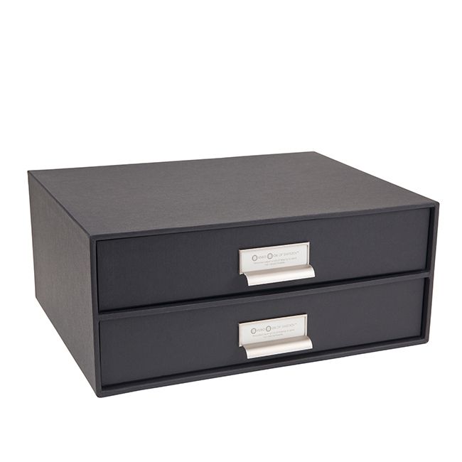 Bigso Box Schubladenbox Birger schwarz