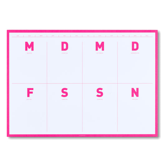 Fox & Poet Planer A4 pink