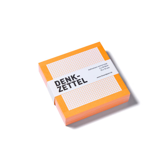 Fox & Poet Haftnotizen neon "Denkzettel"