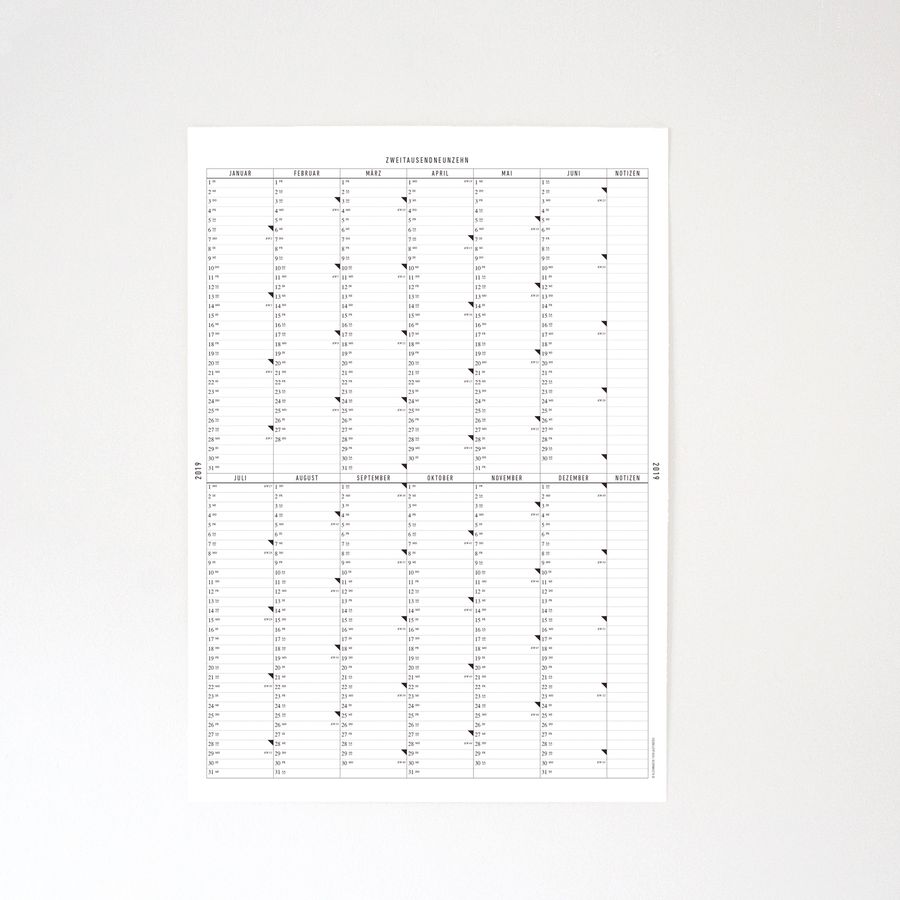 Wandkalender A2